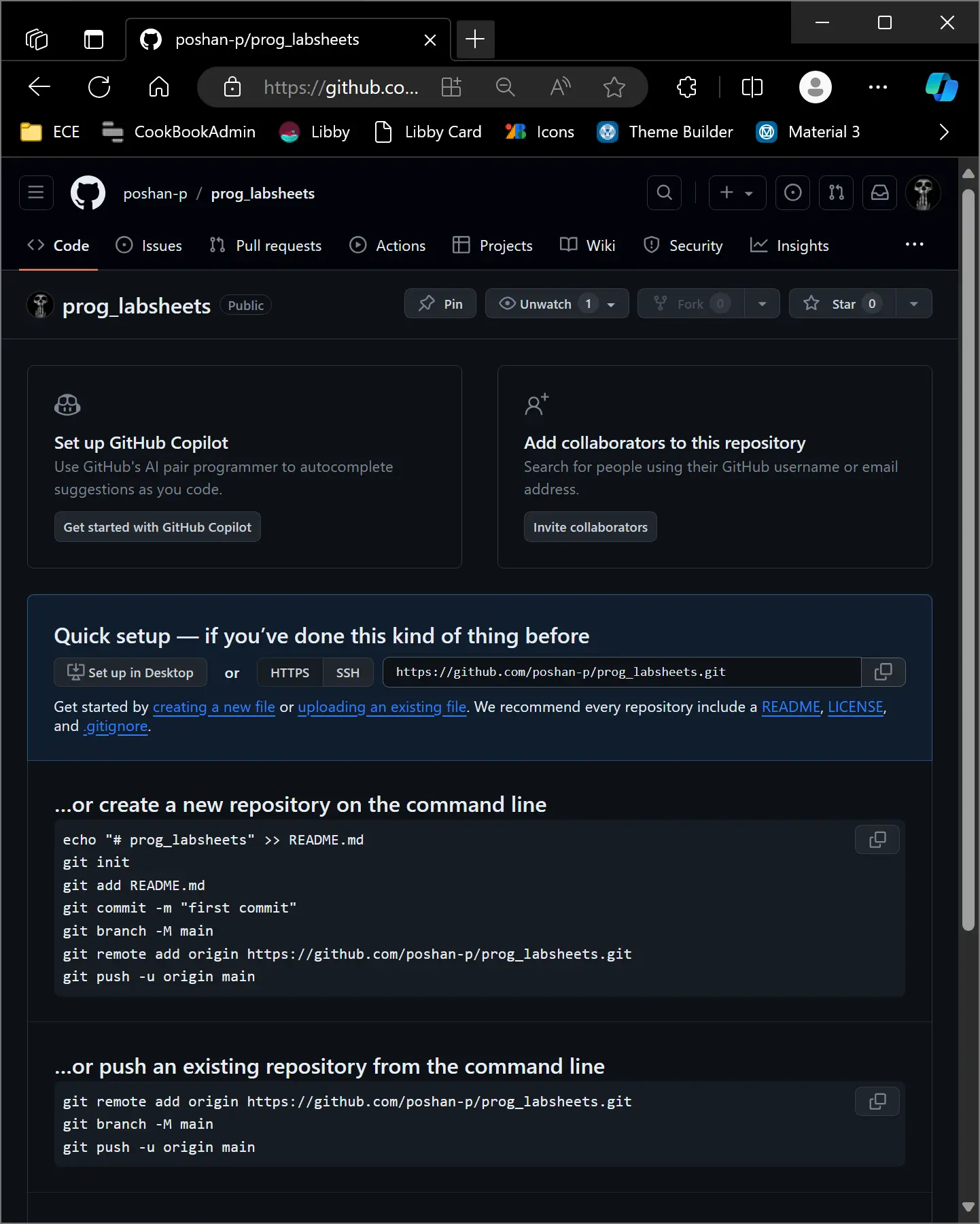 Detailed instructions on initializing the local repository Detailed instructions on initializing the local repository